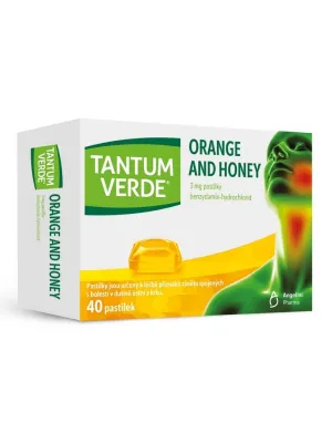Tantum Verde Orange und Honig 3 mg 40 Pastillen
