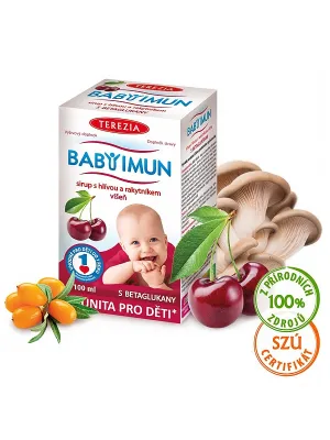 Terezia BABY IMUN Sirup mit Austernpilz und Sanddorn Kirsche 100 ml