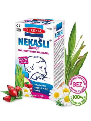 Terezia Nekasli Junior 100% Natürlicher Kräuterhustensirup 150 ml