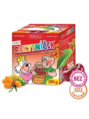 Terezia RAKYTNICEK Multivitamin Gelatinebonbon mit Sanddorn Kirsche 70 Stück (280 g)