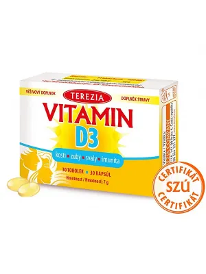 Terezia Vitamin D3 1000 IU 30 Kapseln