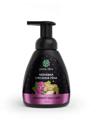 Green idea Seiden-Duschschaum - Arganöl mit Rose 300 ml