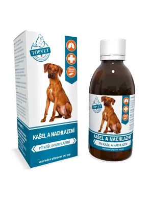 TOPVET Husten und Erkältung - Veterinärprodukt für Hunde 200 ml