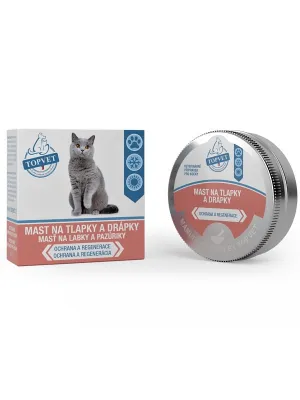 Topvet Salbe für Pfoten und Krallen für Katzen 30 ml