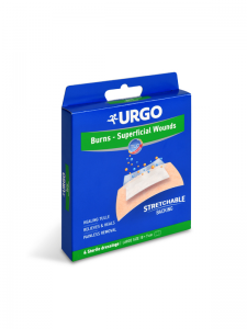 Urgo Burns bei Verbrennungen Lipid-Kolloidpflaster 10 x 7 cm / 4 Stück