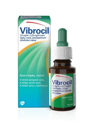 Vibrocil 2.5 mg/ml + 0.25 mg/ml Nasentropfen 15 ml