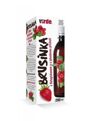 Virde Preiselbeere mit Betaglucan Erdbeergeschmack 200 ml