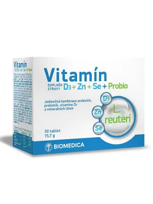 Vitamin D3+Zn+Se+Probio Biomedica 30 Tabletten