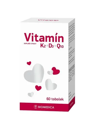 Vitamin K2+D3+Q10 Biomedica 60 Kapseln