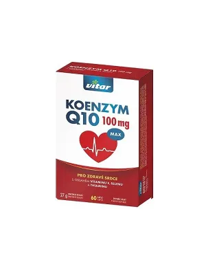 Vitar Coenzym Q10 100 mg + Selen + Vitamin E + Thiamin 60 Kapseln