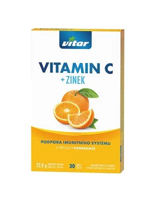 Vitar Vitamin C + Zink 30 Tabletten