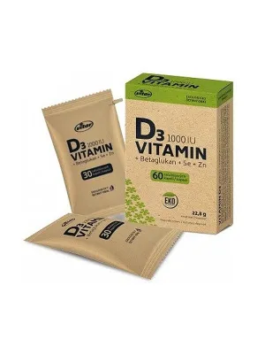 Vitar Vitamin D3 1000 IU+Betaglucan ECO 60 Kapseln