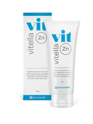 Vitella Zn Zinksalbe mit Vitaminen und Calcium 75 g