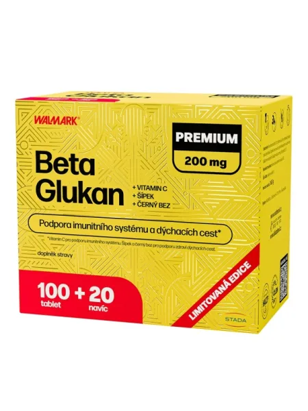 WALMARK Beta-Glucan PREMIUM 200 mg 100+20 Tabletten Promo 2025