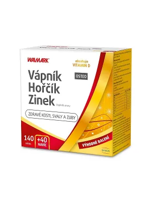Walmark Kalzium + Magnesium + Zink Osteo 140 + 40 Tabletten Promo 2023