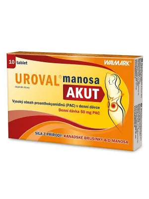 Walmark Uroval Manosa Akut 10 Tabletten