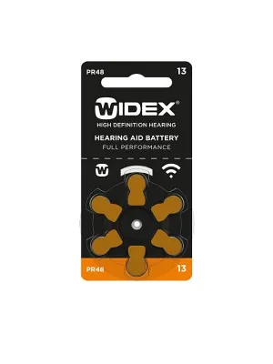 Widex 13 Hörgerätebatterien 6 Batterien