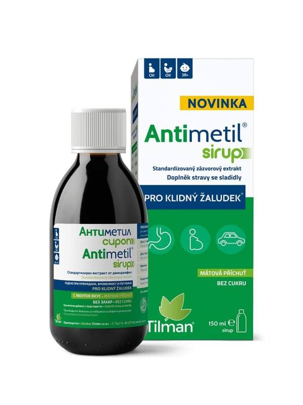 Antimetil Sirup fr einen ruhigen Magen mit Ingwer.