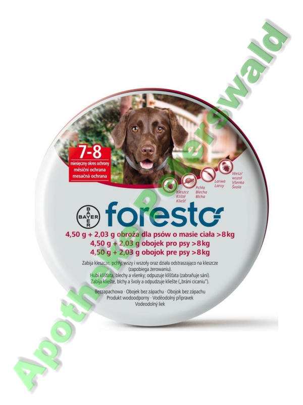 FORESTO 4.50 G + 2.03 G HALSBAND FÜR HUNDE ÜBER 8 KG