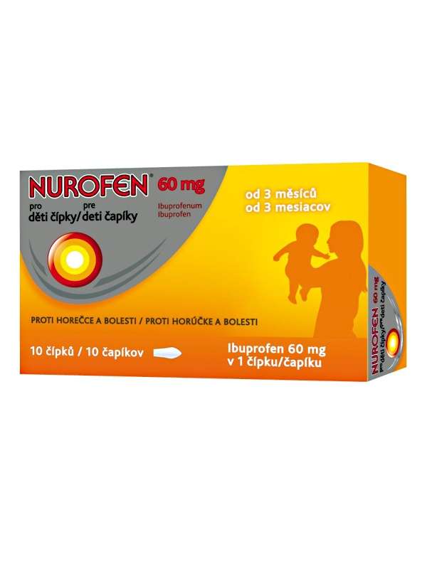 Nurofen für Kinder 60 mg Zäpfchen mit den Ibuprofen