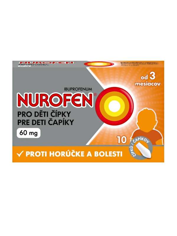 Nurofen für Kinder 60 mg Zäpfchen mit den Ibuprofen