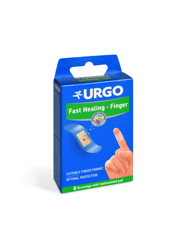 Urgo Fast Healing Finger Hydrokolloid Fingerpflaster 2x 7,2 cm / 8 Stück
