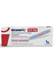 Ozempic® 0,5 mg Injektionslösung im Fertigpen, 1 Fertigpen à 3 ml + 4 Nadeln Ozempic® 0,5 mg Injektionslösung im Fertigpen, 1 Fertigpen à 3 ml + 4 Nadeln