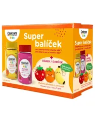 Centrum Kids Gummies Multifruit, Himbeere & Erdbeere, 2 x 60 Stück, Geschenkpackung