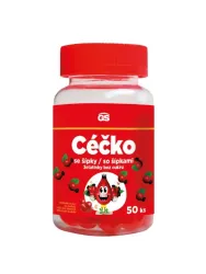 GS Cecko (Vitamin C) mit Hagebutten, zuckerfreie Gelatinebonbons 50 Stück