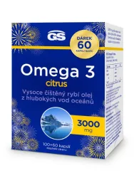 GS Omega 3 Zitrus 3000 mg 100+60 Kapseln Geschenk