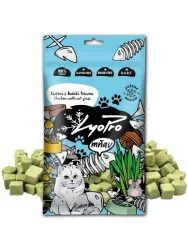 Lyopro Cat Katzenleckerli, gefriergetrocknet, Hühnerwürfel mit Katzengras 50 g