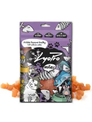 Lyopro Cat Katzenleckerli, getrocknet, weiche Lachswürfel 70 g