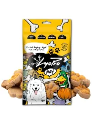 Lyopro Hundeleckerli, gefriergetrocknet, Entenpfoten mit Kürbis 50 g