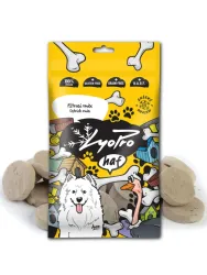 Lyopro Hundeleckerli, gefriergetrocknet, Straussenmischung 50 g