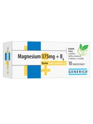 Magnesium 375 mg + B6 forte + Vitamin C 10 Brausetabletten Generica