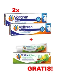 Voltaren Forte 20 mg/g Gel 2x 150 g + VoltaNatura Gel GRATIS