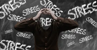 Viele Menschen leiden unter Stre...